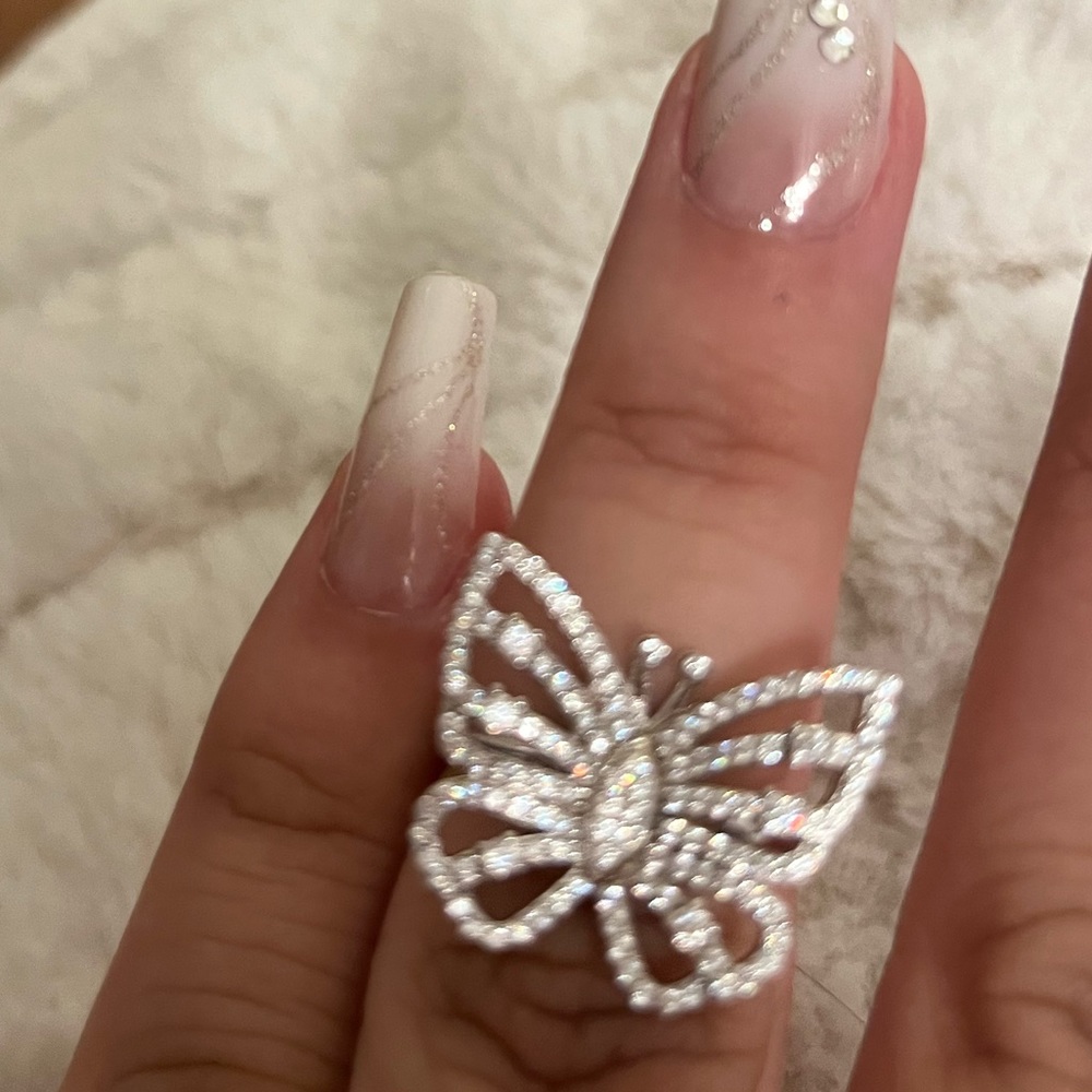 Sterling Silver Butterfly Ring